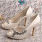 Chaussures de mariage plates-formes talons hauts romantique taille réelle du talon 3.94 pouce (10cm) - photo 3