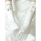 Charmant satin avec bowknot ivoire élégantes | gants de mariée modestes - photo 1
