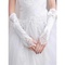 Délicat gants en satin avec bowknot blanc moderne de mariée - photo 1