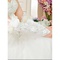 Énergique satin fleur 3d blanc chic | gants de mariée modernes - photo 2