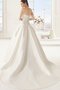 Robe de mariée serieuse luxueux avec zip avec nœud à boucles longueur au niveau de sol - photo 2