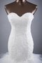 Robe de mariée naturel avec décoration dentelle en organza de sirène manche nulle - photo 1