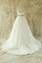 Robe de mariée naturel de bustier ceinture avec sans manches longueur au ras du sol - photo 2