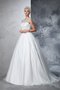 Robe de mariée longue de traîne mi-longue avec décoration dentelle manche nulle - photo 5