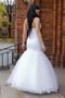 Robe de mariée attirent de sirène avec sans manches avec décoration dentelle avec zip - photo 2
