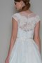 Robe de mariée vintage ligne a col u profond longueur à cheville textile en tulle - photo 2