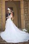 Robe de mariée mode romantique plissage luxueux de traîne mi-longue - photo 2