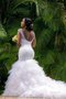 Robe de mariée avec sans manches excellent de traîne longue cordon de sirène - photo 2