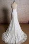 Robe de mariée de sirène fermeutre eclair en dentelle v encolure manche nulle - photo 2