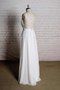 Robe de mariée nature naturel col en v foncé avec décoration dentelle avec chiffon - photo 2