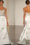Robe de mariée naturel au niveau de cou de sirène avec sans manches de traîne courte - photo 2