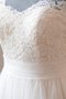Robe de mariée plissage naturel col en bateau fermeutre eclair avec décoration dentelle - photo 2