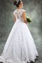Robe de mariée femme branché plissage avec manche courte ceinture elevé - photo 2