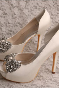 Chaussures pour femme taille réelle du talon 5.12 pouce (13cm) talons hauts luxueux plates-formes