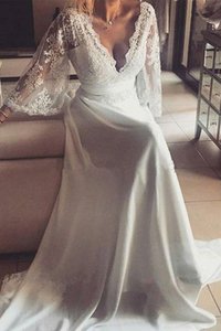 Robe de mariée angélique a-ligne ceinture avec ruban naturel