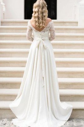 Robe de mariée delicat intemporel plissé fermeutre eclair avec ruban