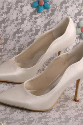 Chaussures de mariage romantique taille réelle du talon 3.54 pouce (9cm) eté talons hauts