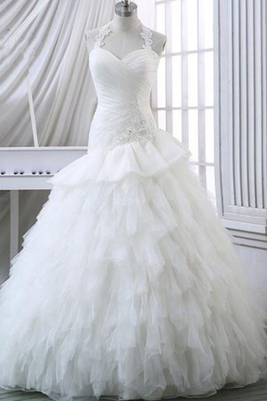 Robe de mariée elégant & luxueux festonné formelle longueur ras du sol - photo 1