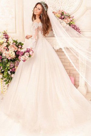 Robe de mariée romantique distinguee vintage de mode de bal avec nœud à boucles - photo 2