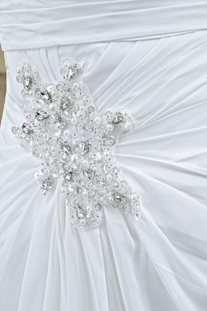 Robe de mariée a-ligne avec perle a plage cordon avec chiffon - photo 2
