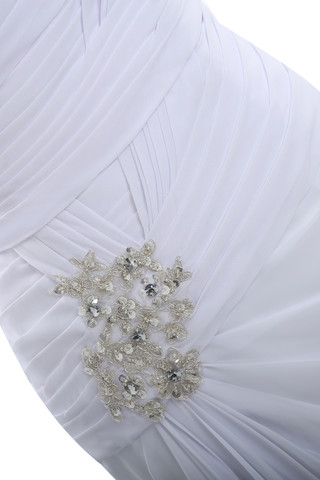 Robe de mariée solennel eclaté de bustier avec perle de crystal floral pin - photo 3
