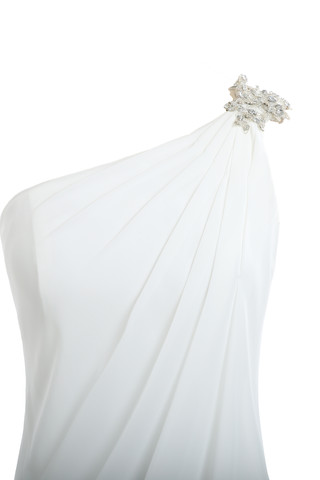Robe de mariée vintage lache de longueur à genou salle interne fermeutre eclair - photo 2