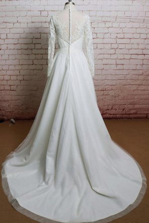 Robe de mariée romantique vintage de col haut dos nu a-ligne - photo 2