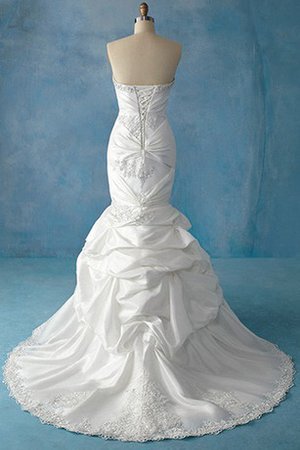 Robe de mariée elégant longueur au niveau de sol au drapée sans empire en taffetas - photo 2