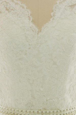 Robe de mariée longueur au ras du sol ligne a cordon avec zip textile en tulle - photo 2