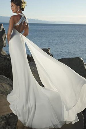 Robe de mariée sexy moderne luxueux de tour de ceinture en haute manche nulle - photo 1