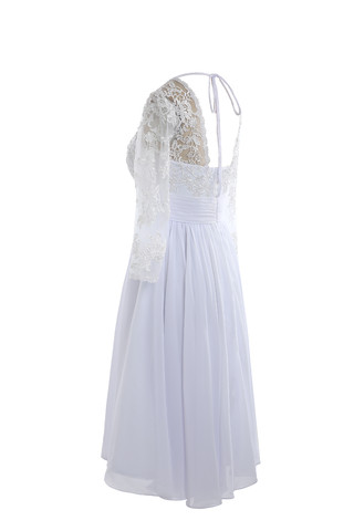 Robe de mariée classique sage romantique lache couverture avec dentelle - photo 8