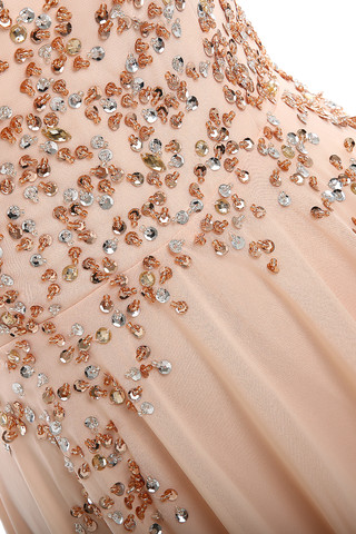 Robe de soirée majestueux classique en grandes tailles avec perle a eglise - photo 2