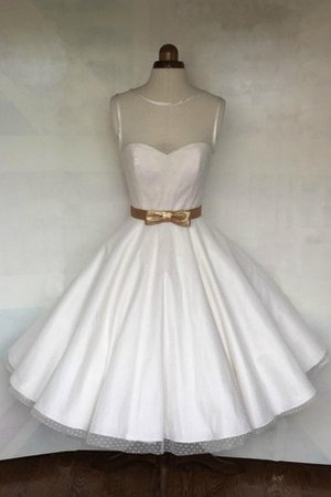 Robe de mariée petites tailles asymétrique bretelles spaghetti organza longue - photo 1