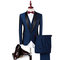 Royal costumes de mariage pour hommes 3 pièces hommes costume veste de smoking - photo 2