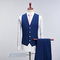 Conceptions hommes marié robe de mariée ensemble costumes 3 pièces plaid - photo 3