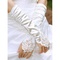 Gants taffetas blanc moderne de mariée mode - photo 1