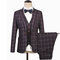 Hommes costumes veste + pantalon + gilet slim fit mariage costumes mode - photo 2