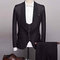 Mariage américaine noir blanc blazer costumes - photo 2