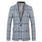 Nouveaux hommes veste mode plaid décontracté boutique - photo 3