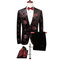 Costumes ensemble 2 pièces 4xl hommes slim fit hommes blazer mode - photo 1