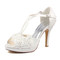 Chaussures de mariage hauteur de plateforme 0.59 pouce (1.5cm) plates-formes dramatique talons hauts - photo 1