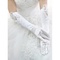 Satin blanc application élégants | gants de mariée modestes splendide - photo 1