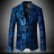 Hommes impression asiatique taille costumes blazer vestes - photo 3