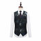 3 pièces boutique asiatique taille slim hommes imprimé costume décontracté - photo 4