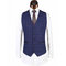Costume d'affaires bleu mâle blazer plaid costume taille européenne - photo 4