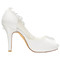 Chaussures de mariage talons hauts hauteur de plateforme 0.59 pouce (1.5cm) plates-formes charmante - photo 4