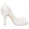 Chaussures de mariage talons hauts hauteur de plateforme 0.59 pouce (1.5cm) plates-formes charmante - photo 4