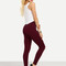 Leggings taille élastique découpé bordeaux - photo 5