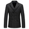 3 pièces ensemble noir hommes classique hommes blazer - photo 2