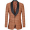 Classique hommes costume designer hommes blazer plaid costume - photo 4